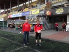 Ennen ottelua huoltaja Kari(m) Miettinen palkittiin Itä-Suomen piirin kuukauden seuratoimijana.