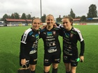 Maalintekijät Anni-Maija Kauppila, Marika Ritvanen ja Tiia Savolainen